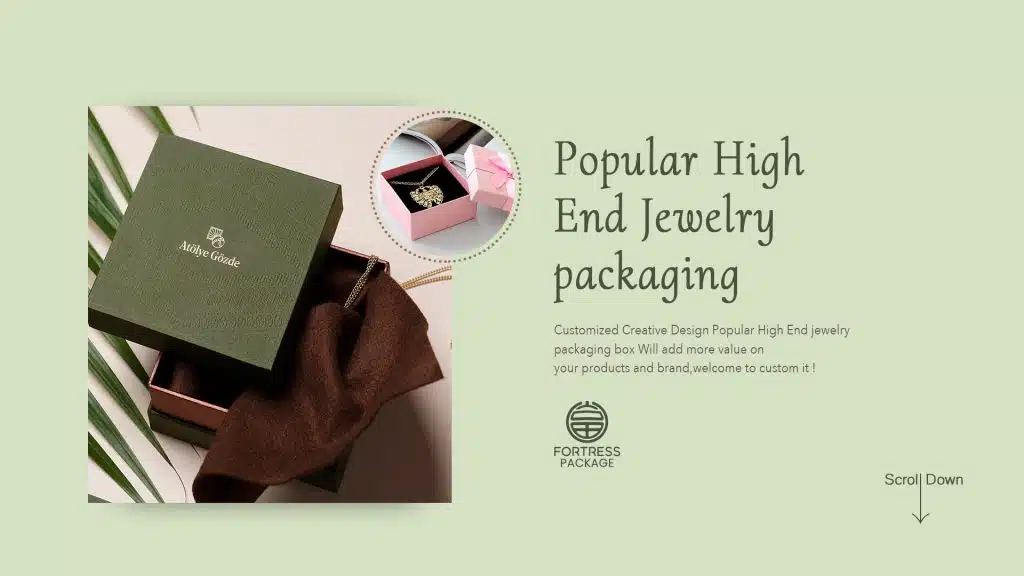 Custom luxury necklace/earring/bracelets/rings jewelry gift packaging paper boxes - Paper Packaging Videos - 1